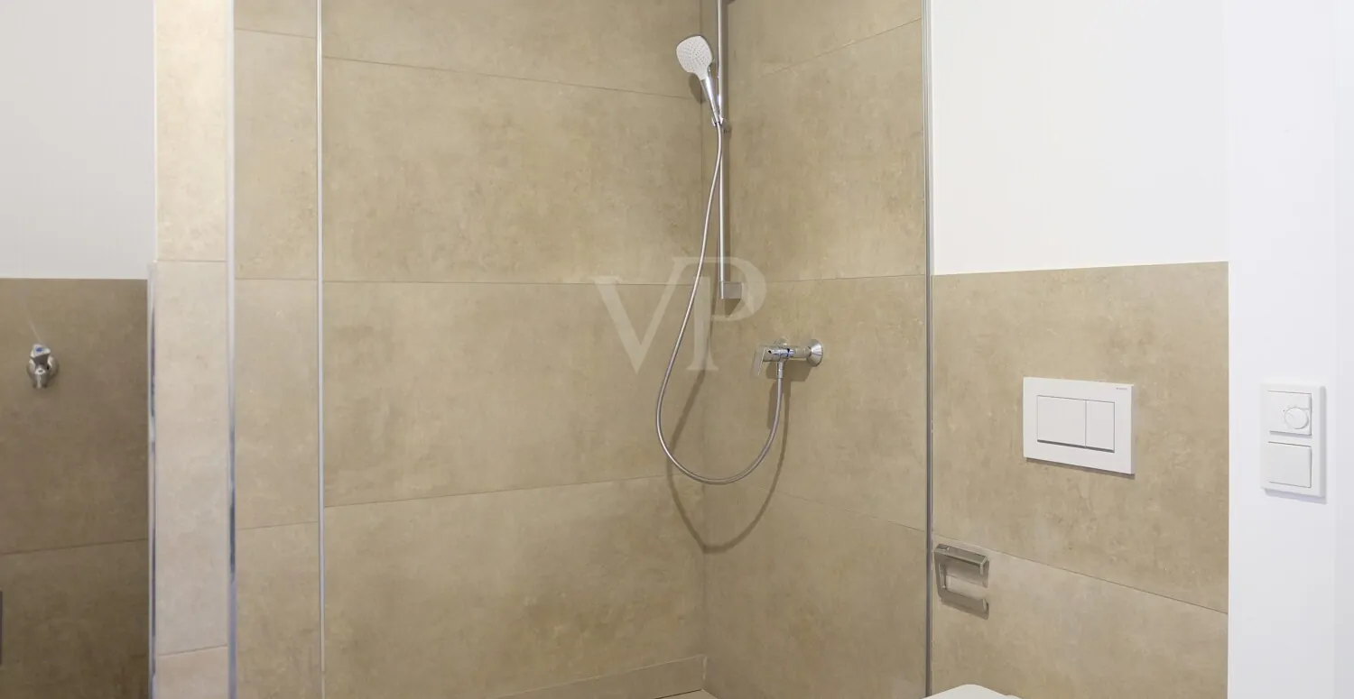 ... und walk-in-Dusche im EG