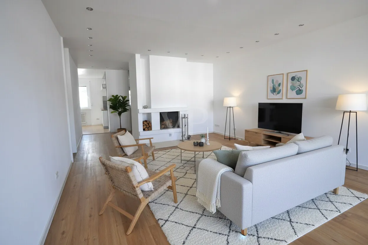 Einrichtungsbeispiel Wohnbereich (KI)