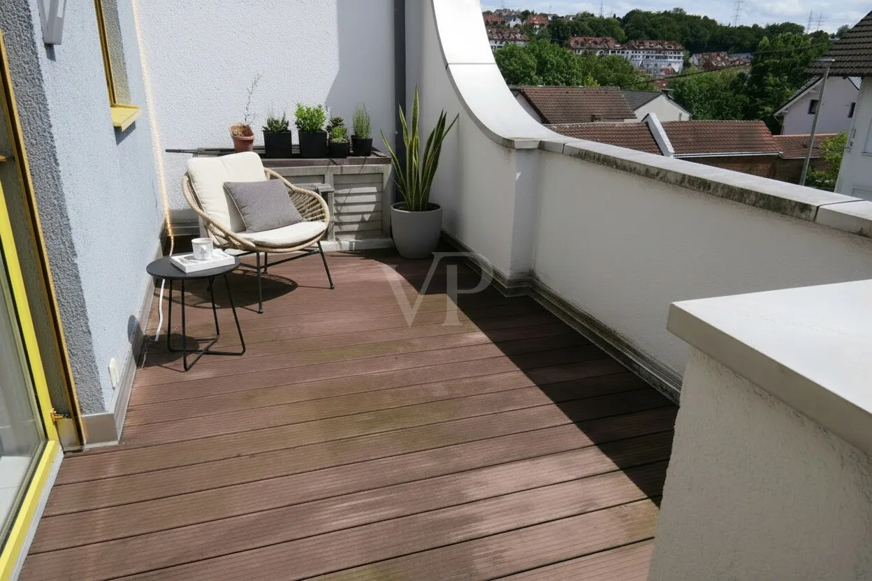 Terrasse in Ostlage