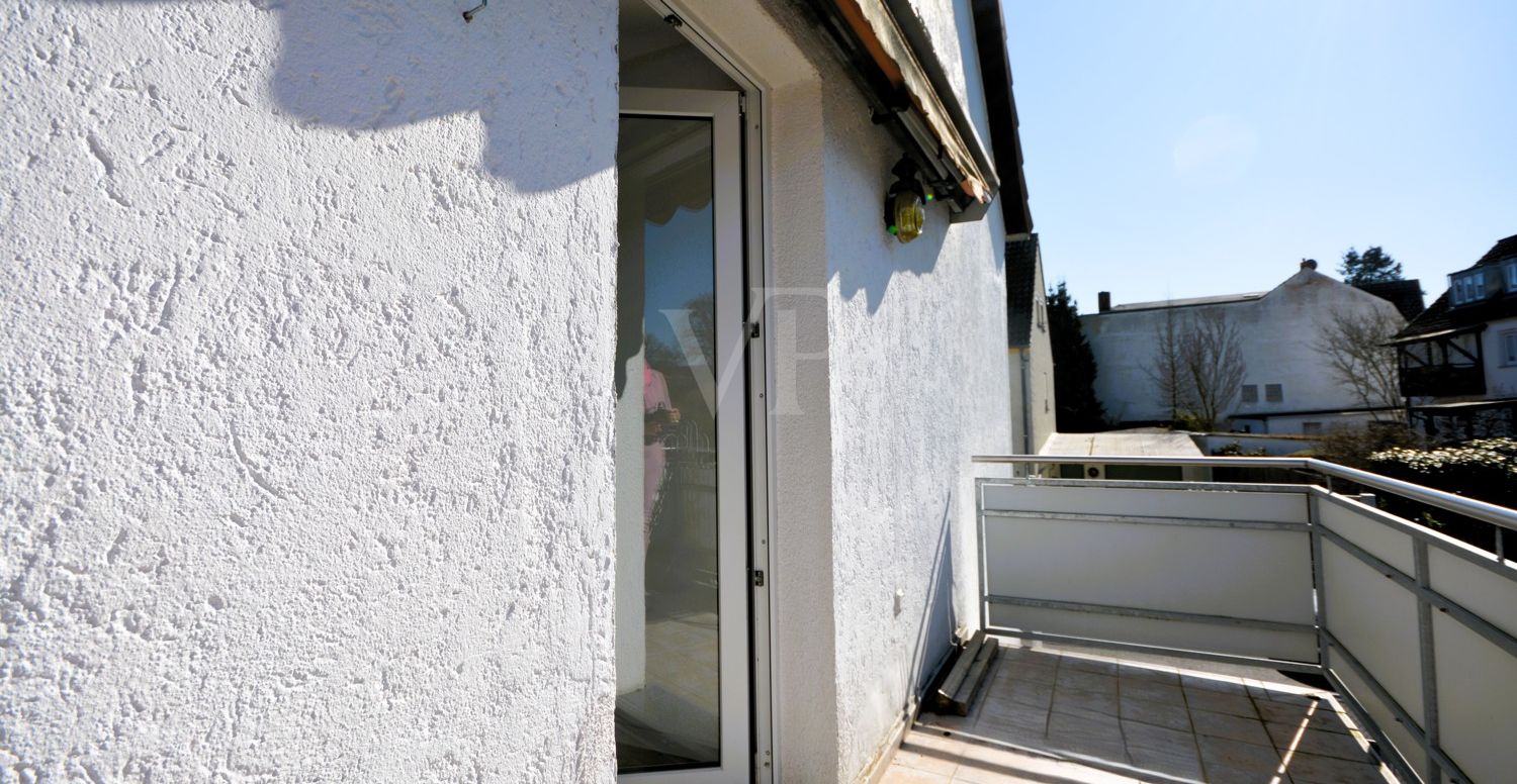 seitlicher Balkon
