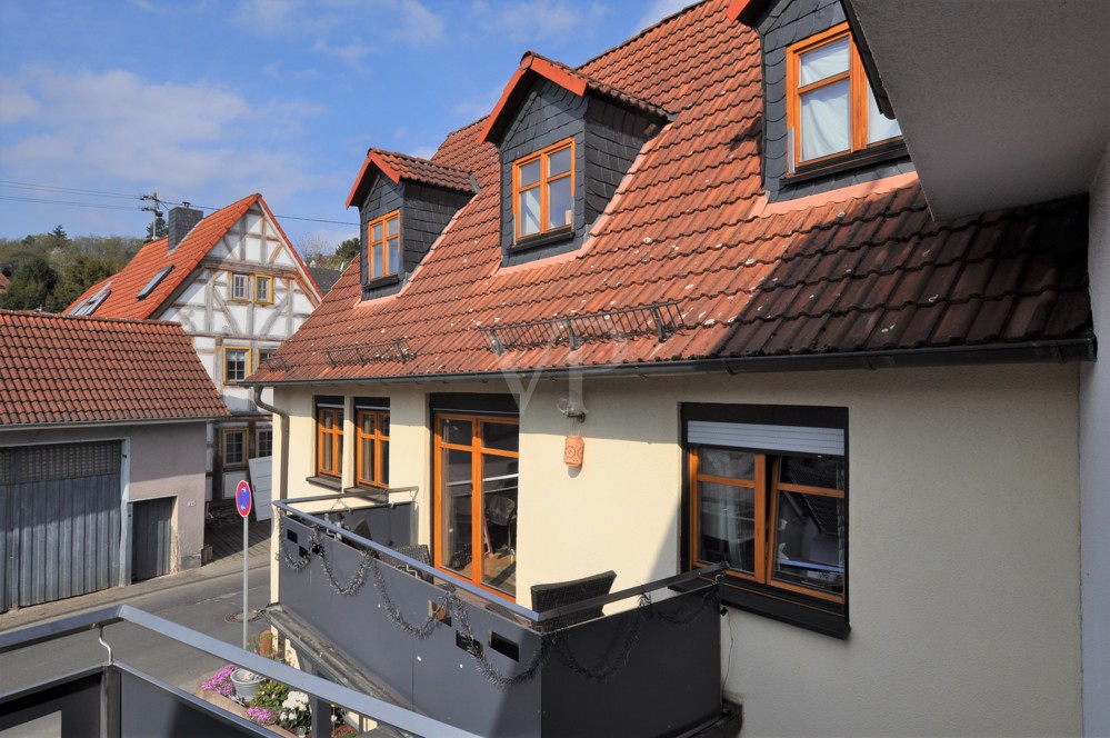 Blick Richtung Einfamilienhaus