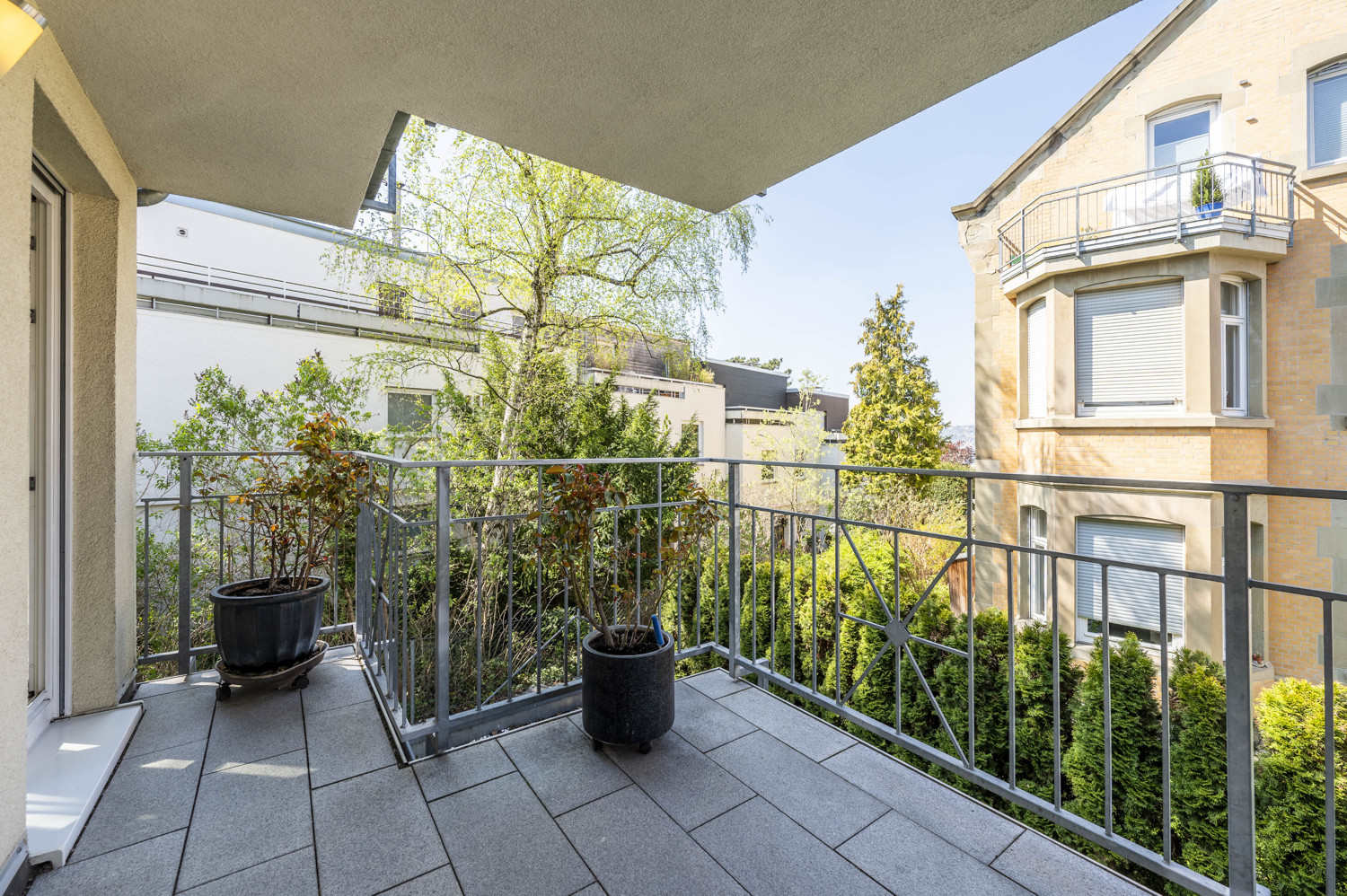 Balkon vor dem Essbereich