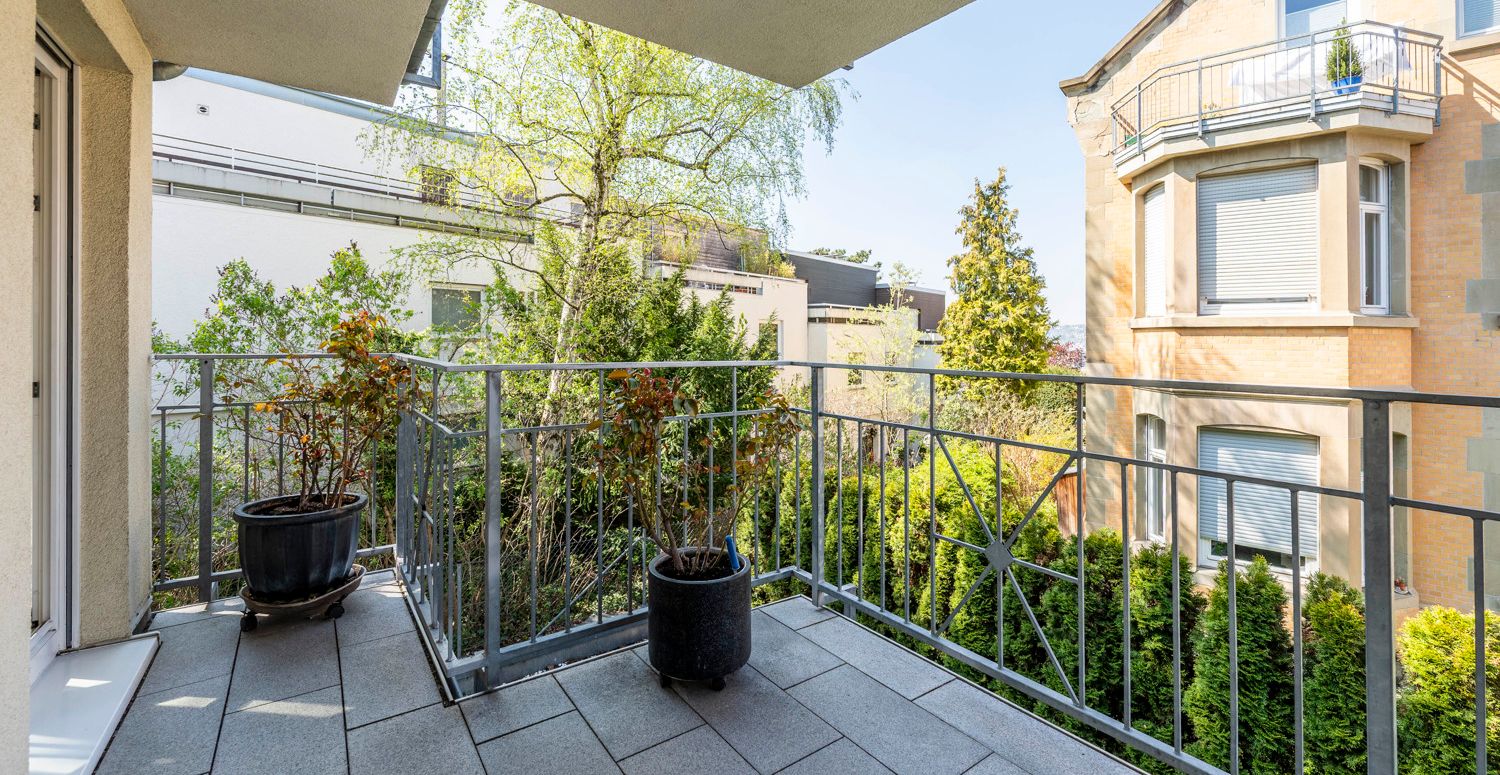 Balkon vor dem Essbereich