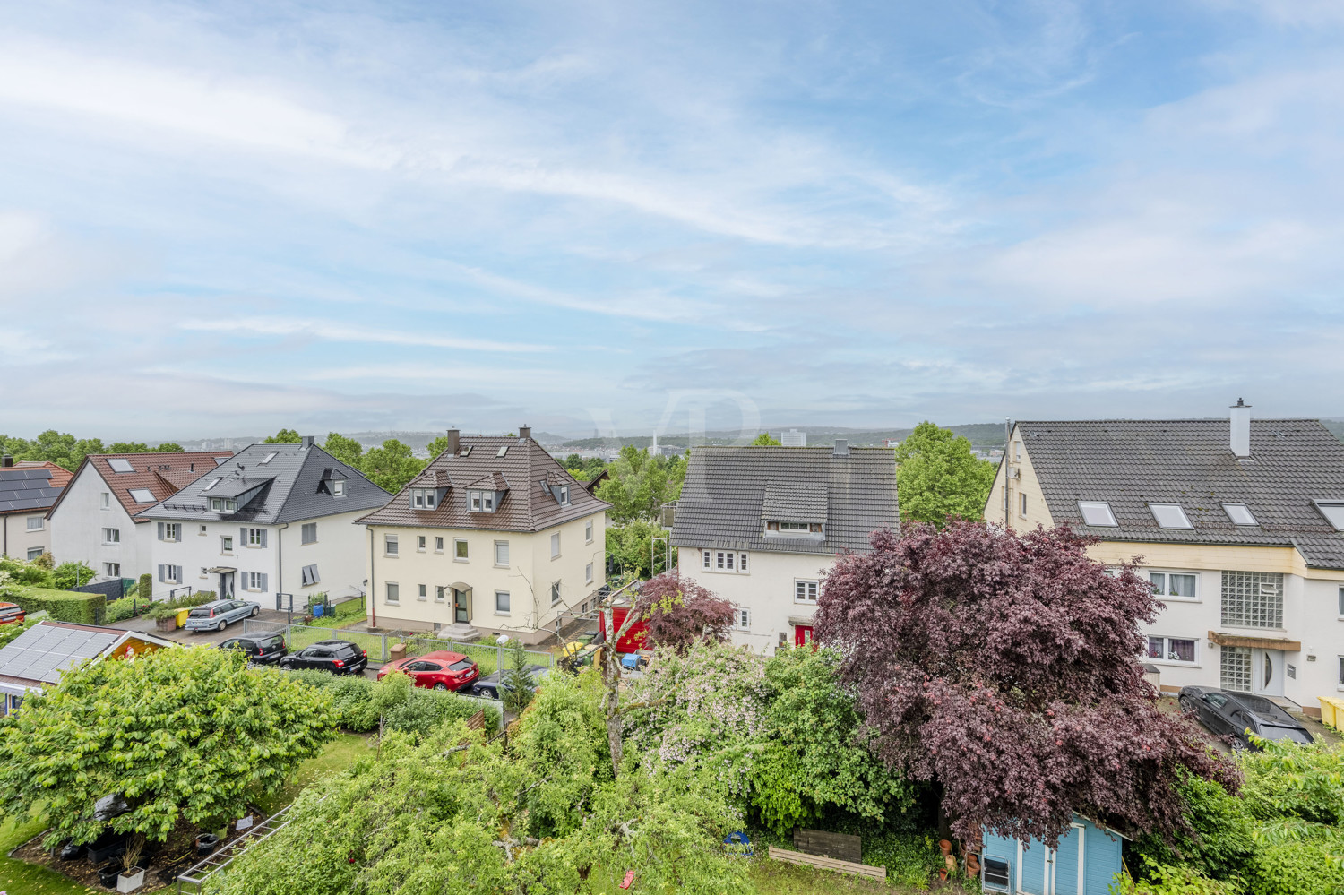 Aussicht aus dem Dachgeschoss