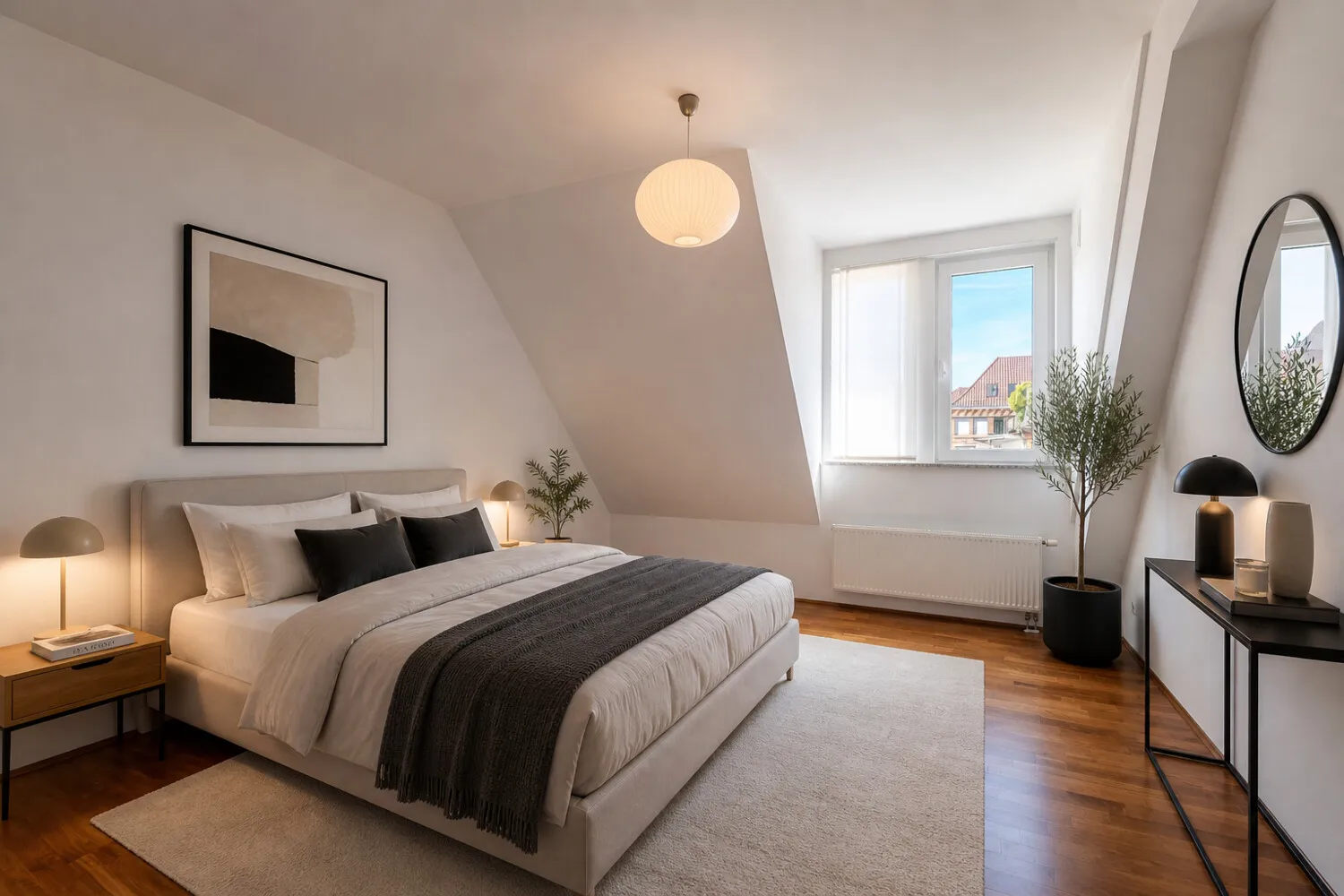 Ruhiges Schlafzimmer 1 (KI-gestaged)