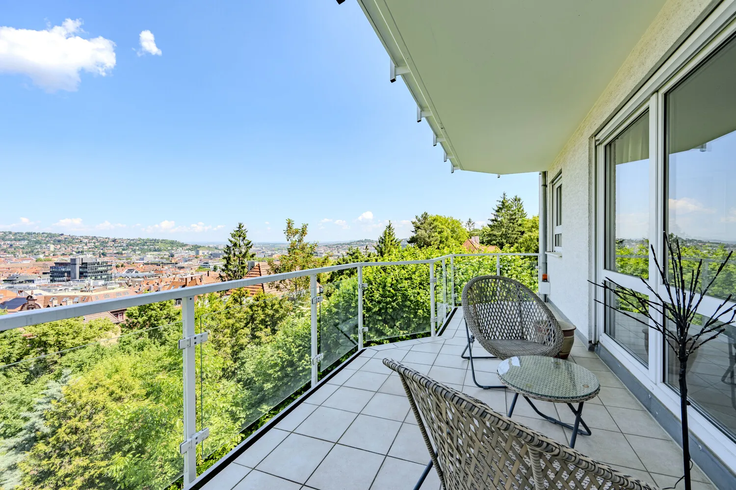 Balkon mit Panoramablick