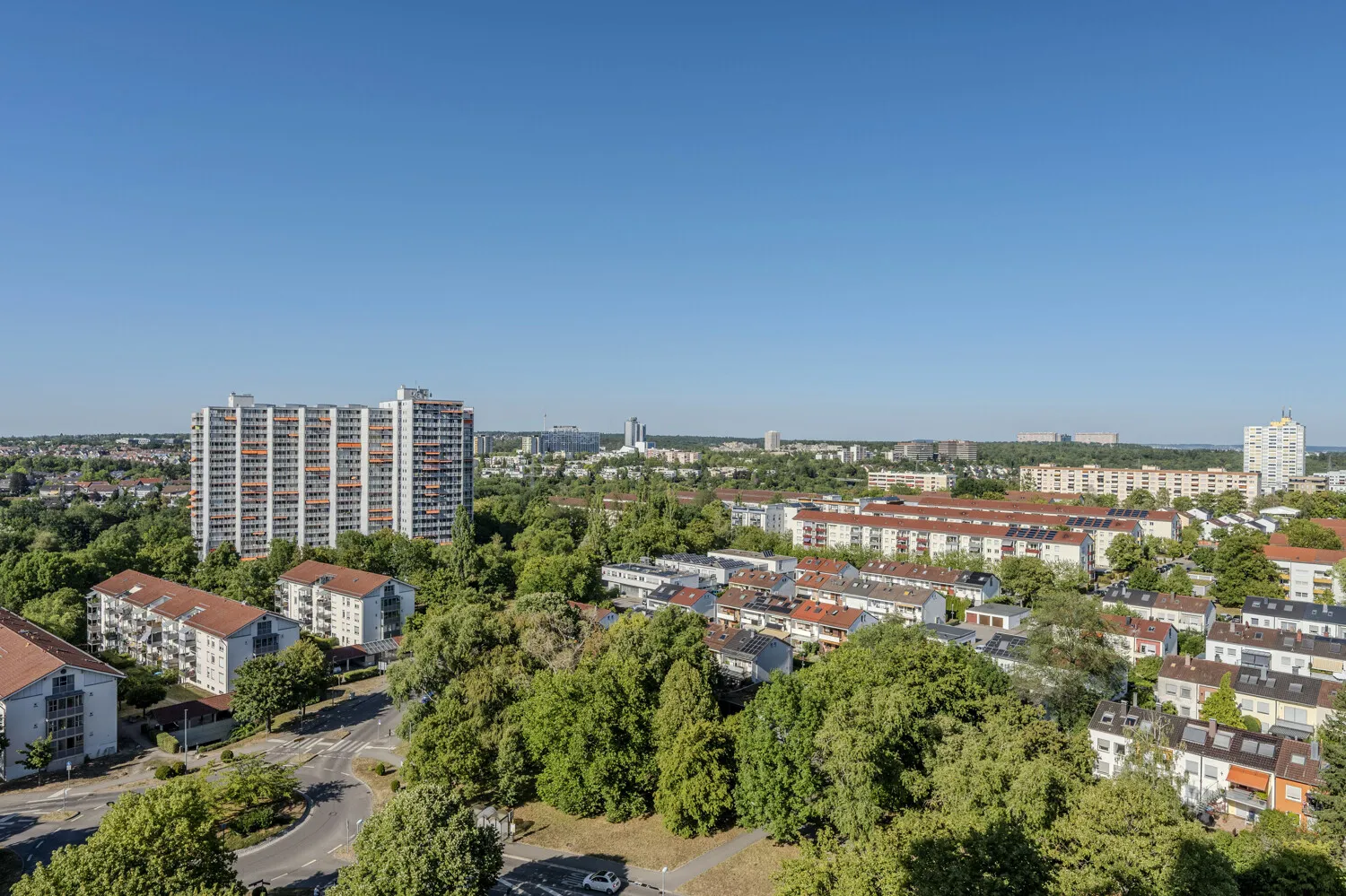 Blick vom Balkon