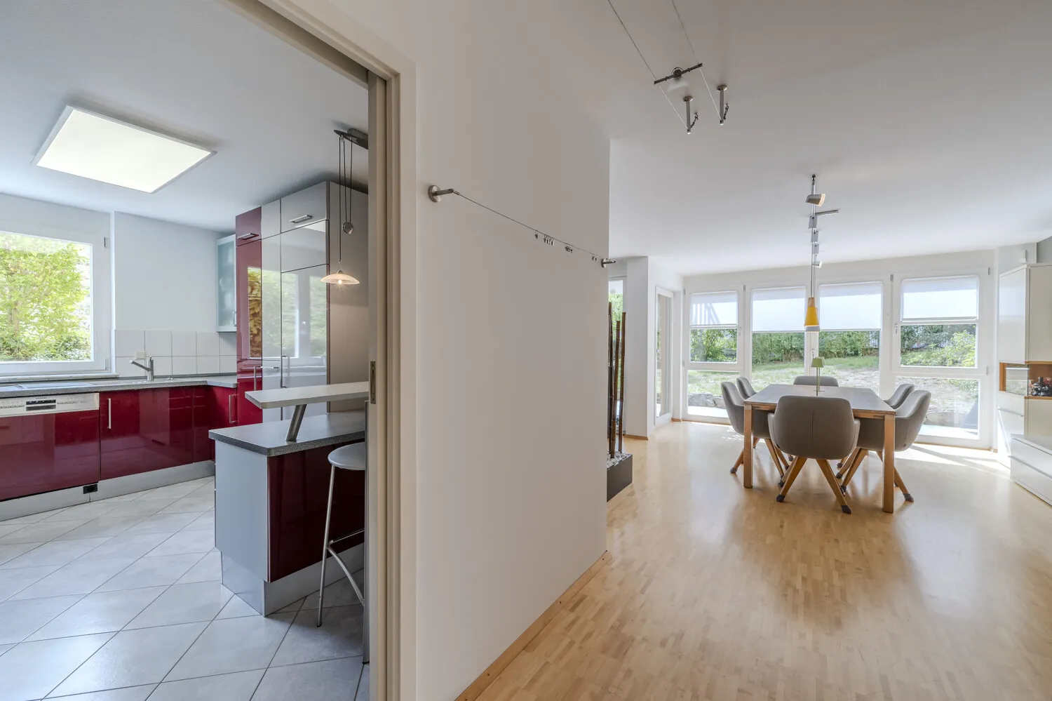 Bereich Küche - Wohnzimmer