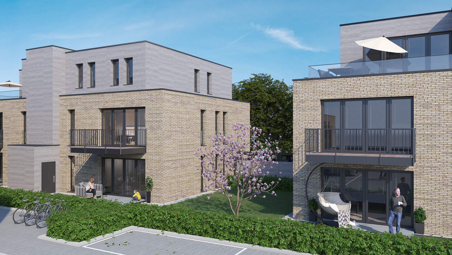 Exklusive Lage: 5-Parteienhaus im KfW-40 QNG Standard
