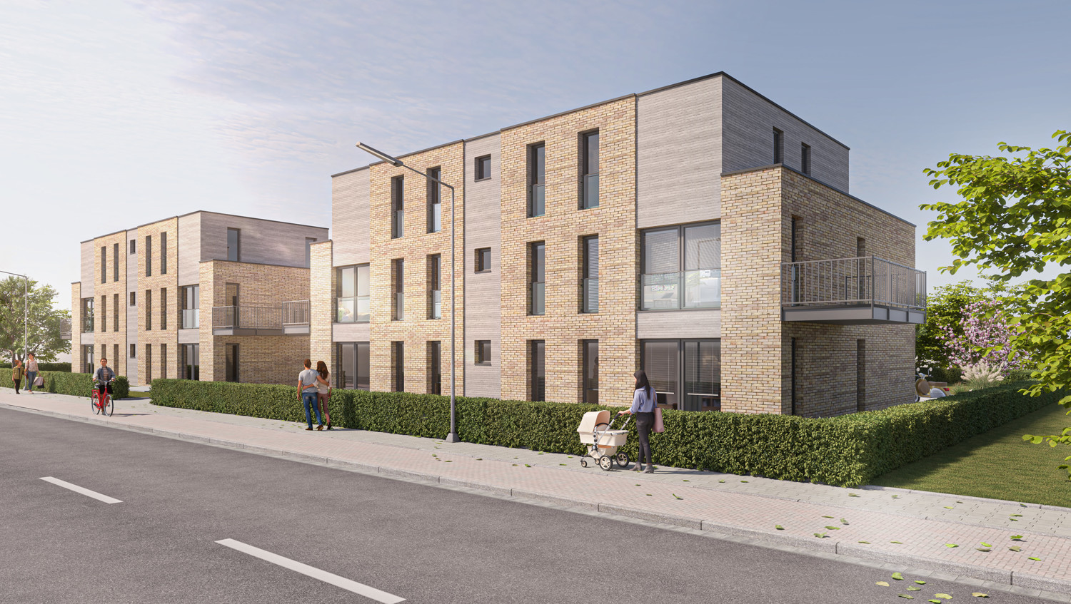 Neubau: Gehobene Obergeschosswohnung in idealer Lage