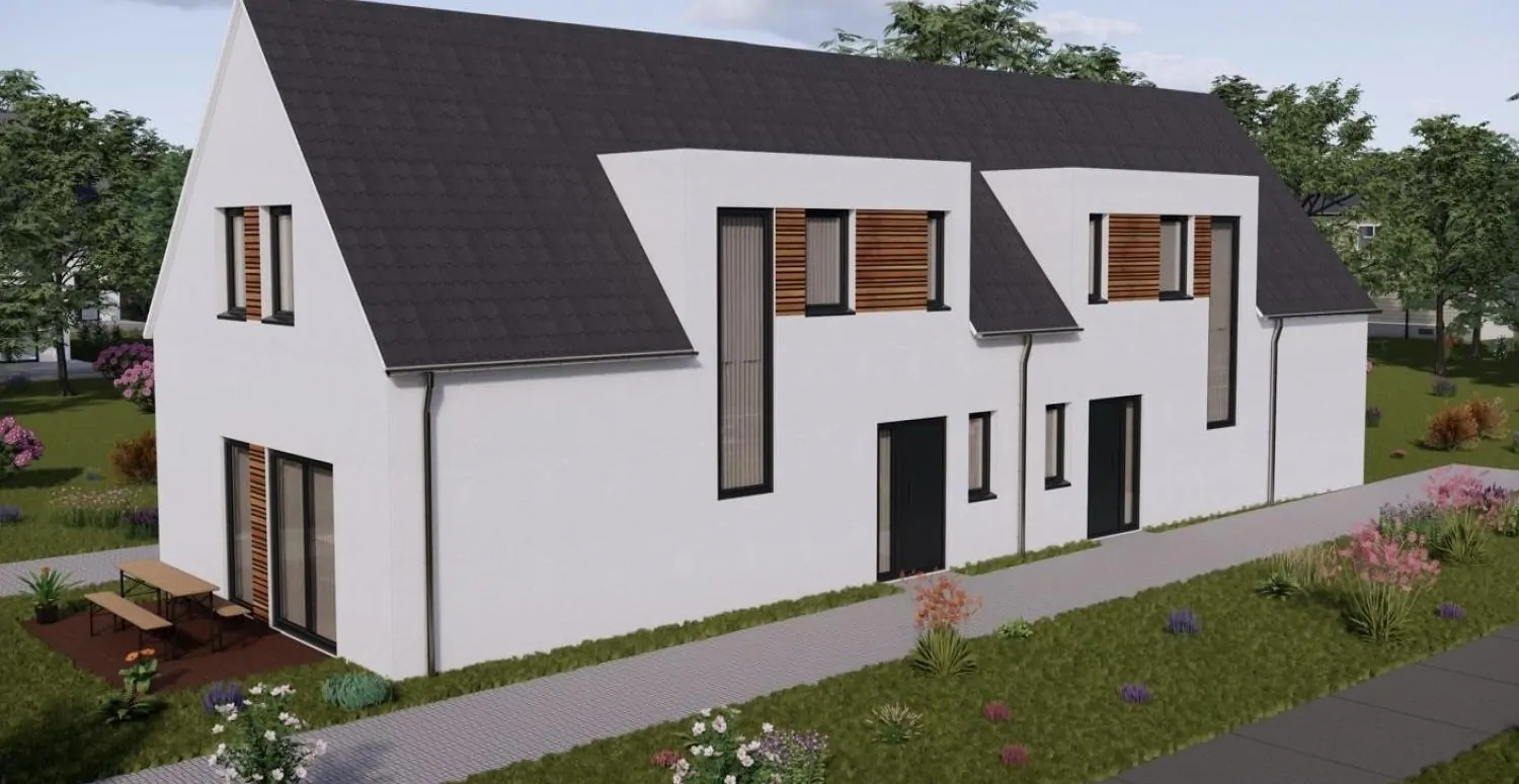 Neubau-Doppelhaushälfte mit traumhafter Aussicht in Quakenbrück