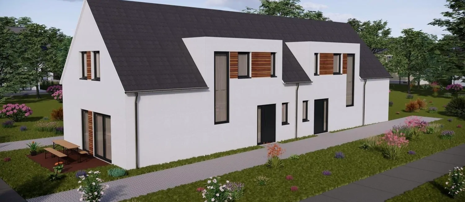 Neubau-Doppelhaushälfte mit traumhafter Aussicht in Quakenbrück