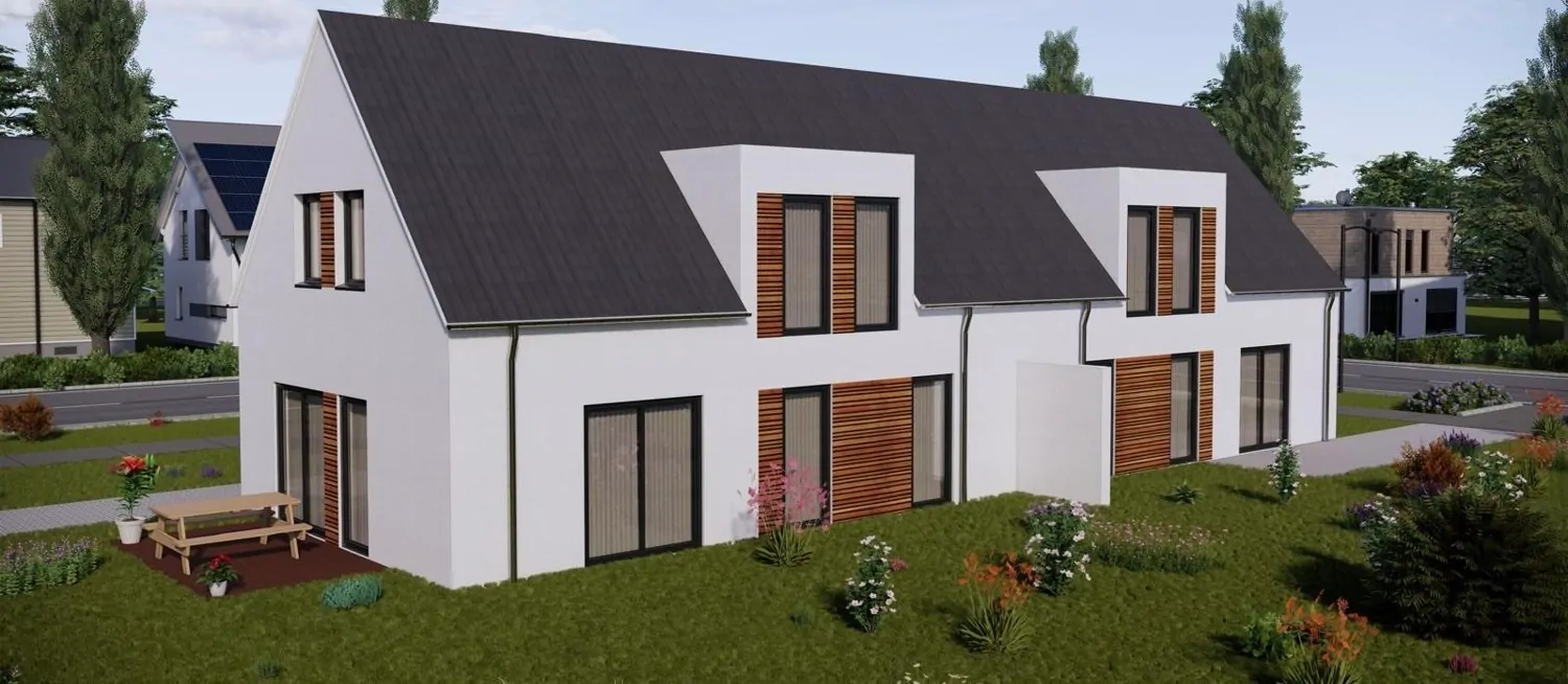 Neubau-Doppelhaushälfte mit traumhafter Aussicht in Quakenbrück