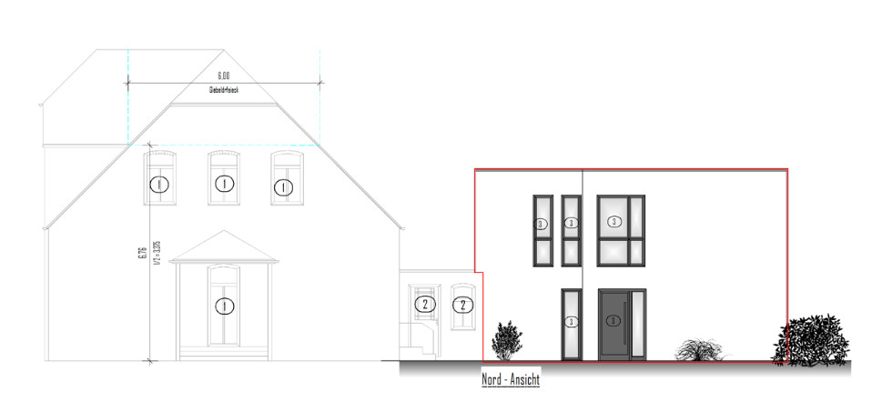 Ideal für Paare: Energieeffizienter Neubau als Anbau