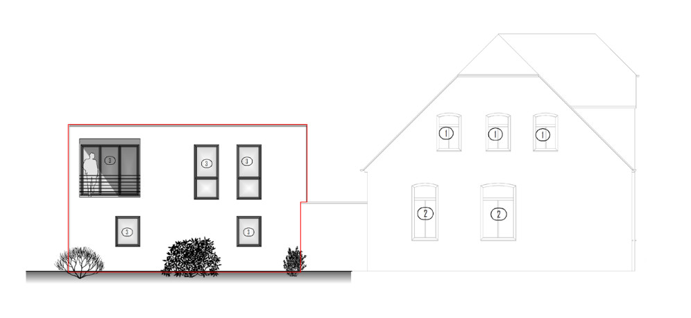 Ideal für Paare: Energieeffizienter Neubau als Anbau