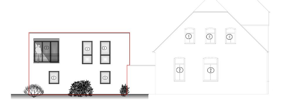Ideal für Paare: Energieeffizienter Neubau als Anbau