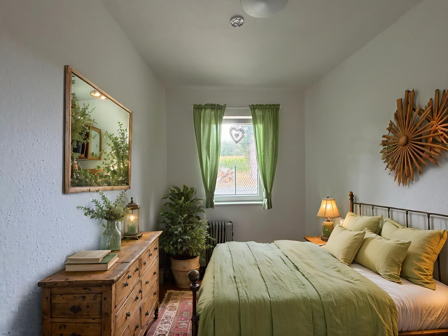 Schlafzimmer - KI-generierte Möblierung