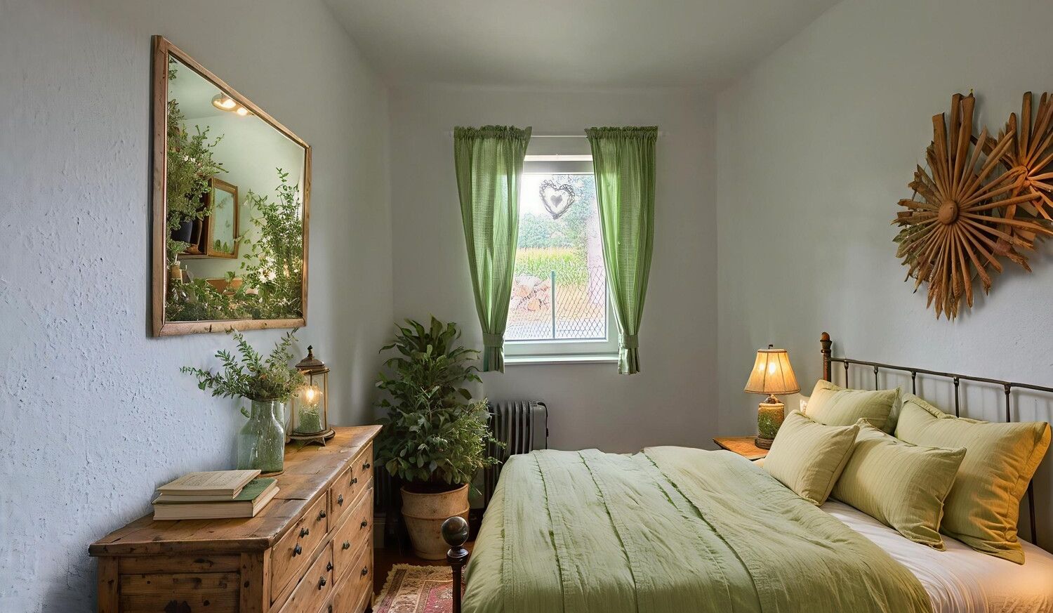 Schlafzimmer - KI-generierte Möblierung
