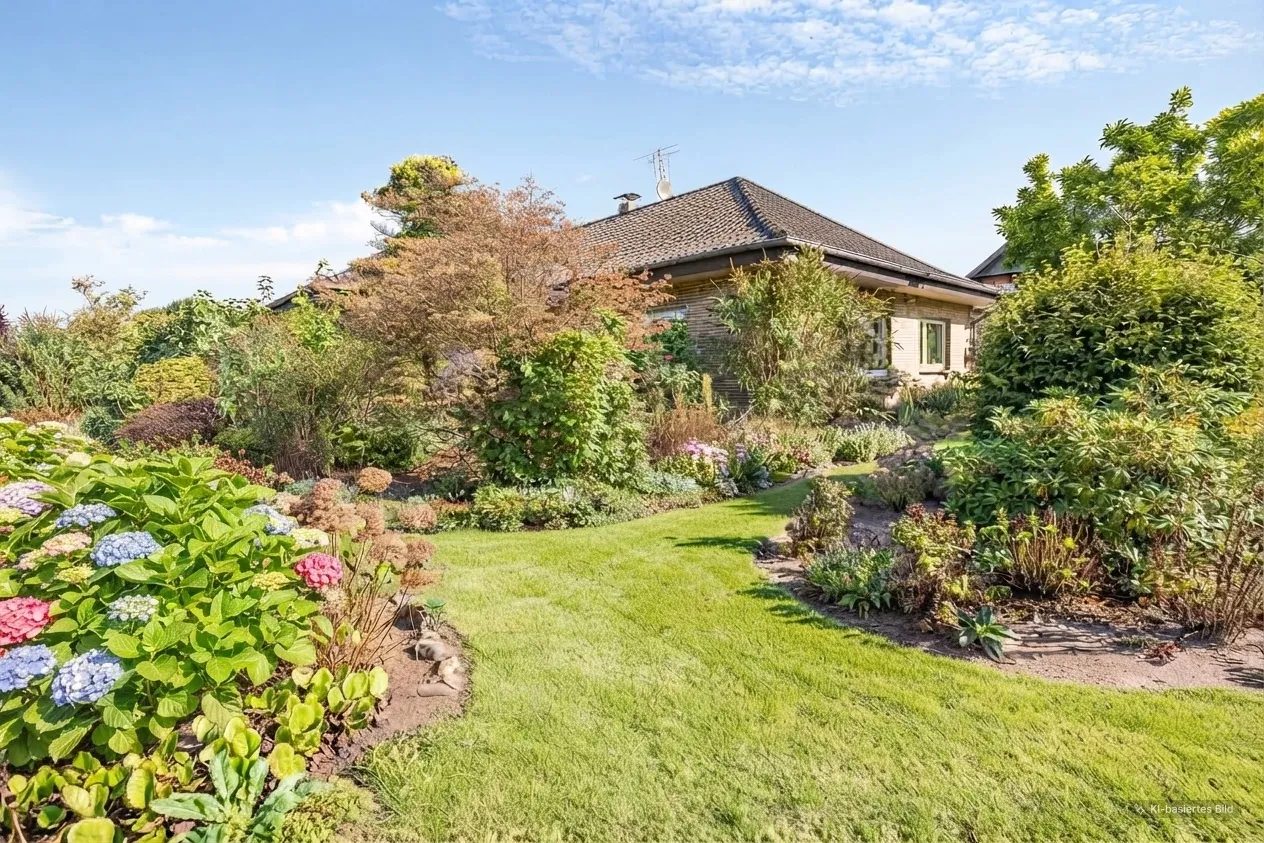 Wohnen auf einer Ebene: Gepflegter Bungalow mit großem Garten