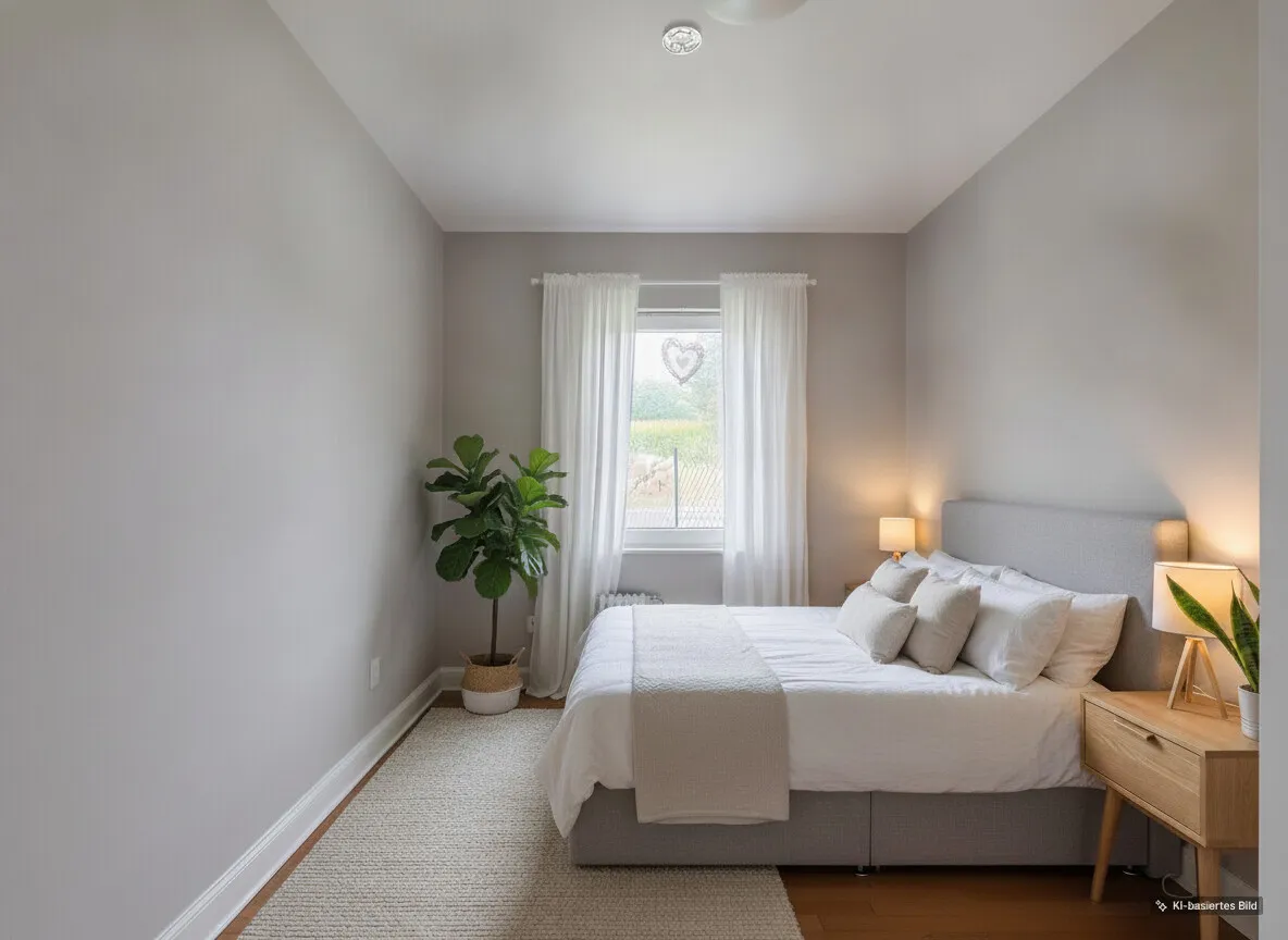 Schlafzimmer - KI-generierte Möblierung