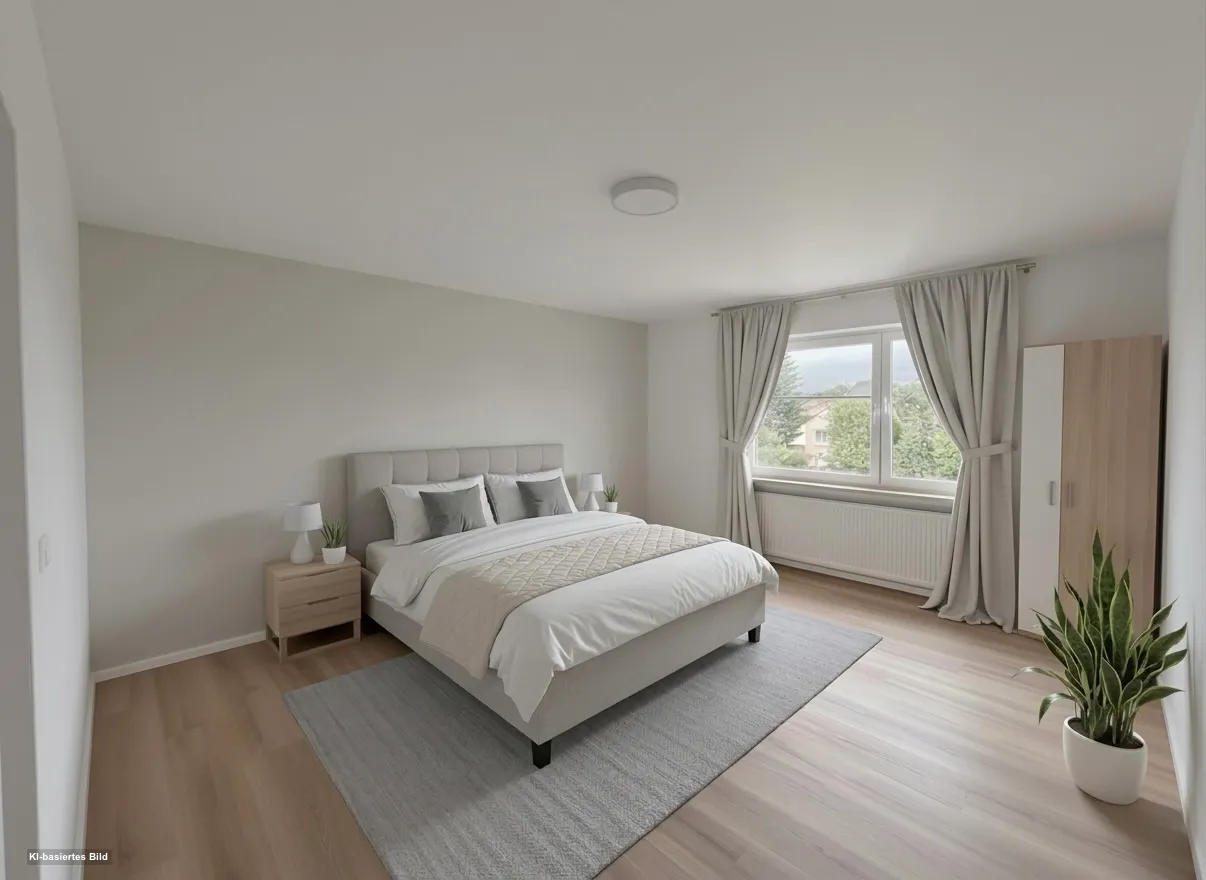 Elternschlafzimmer (KI-möbliert)