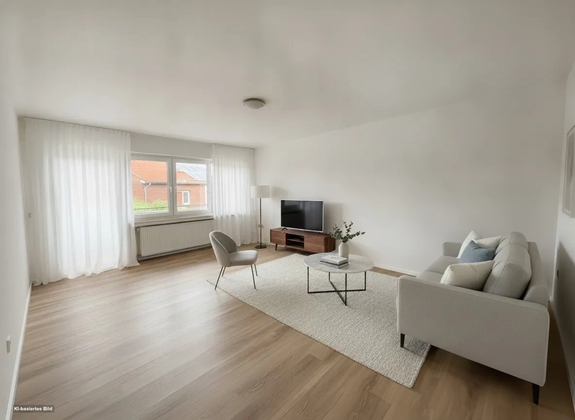 Wohnzimmer (KI-möbliert)
