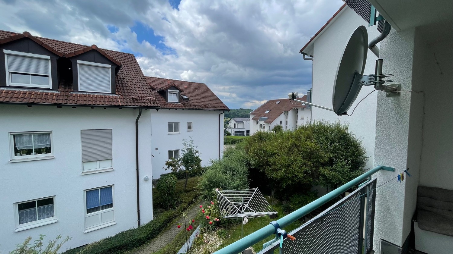 Blick vom Balkon