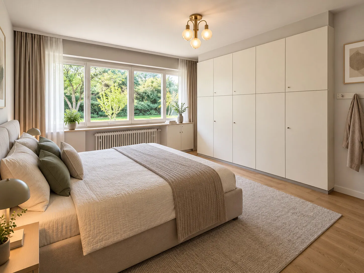 EG - Schlafzimmer mit KI möbliert