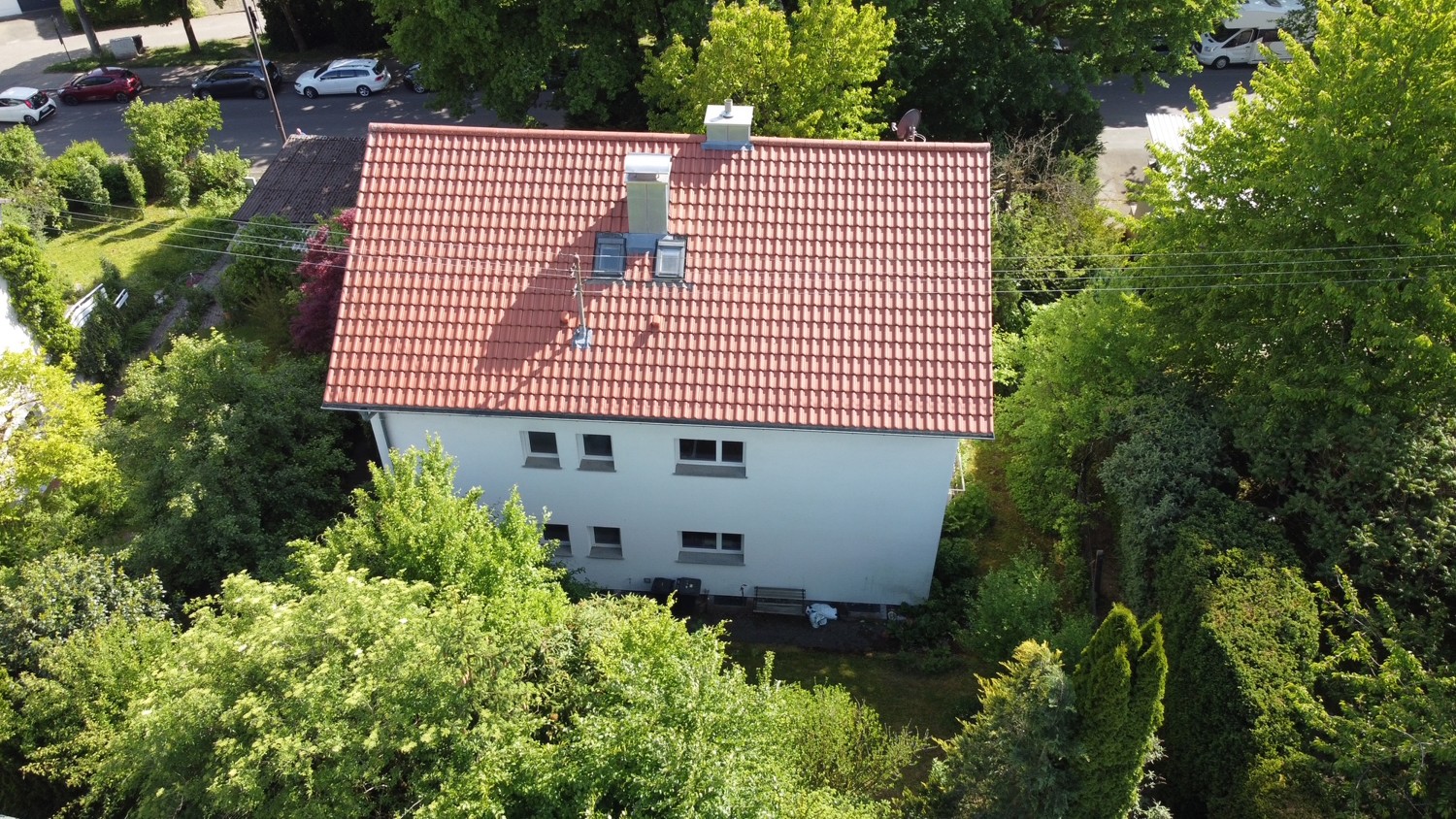 Luftbild von hinten