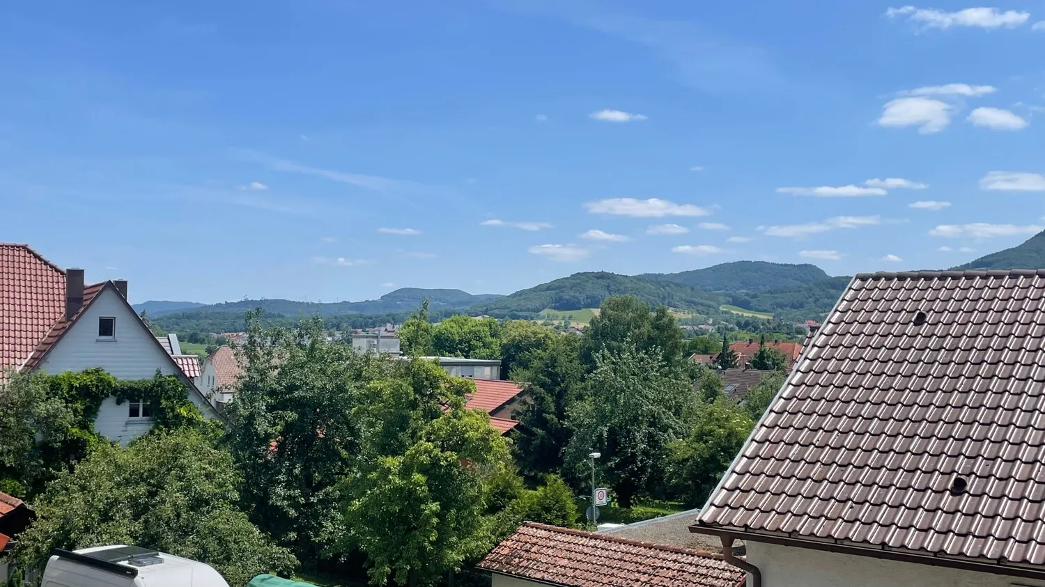 Ausblick vom Balkon