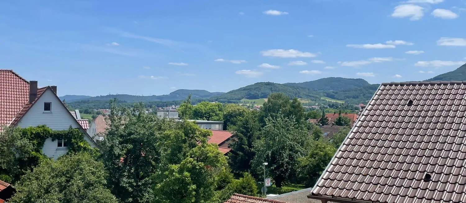 Ausblick vom Balkon
