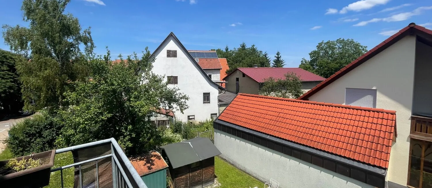 Ausblick vom Balkon