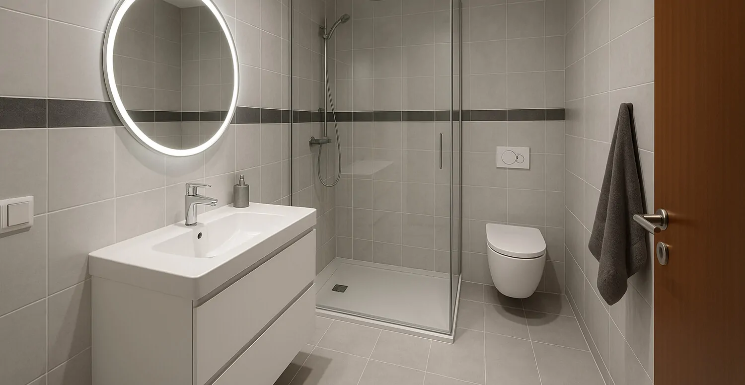 Badezimmer Wohnbeispiel