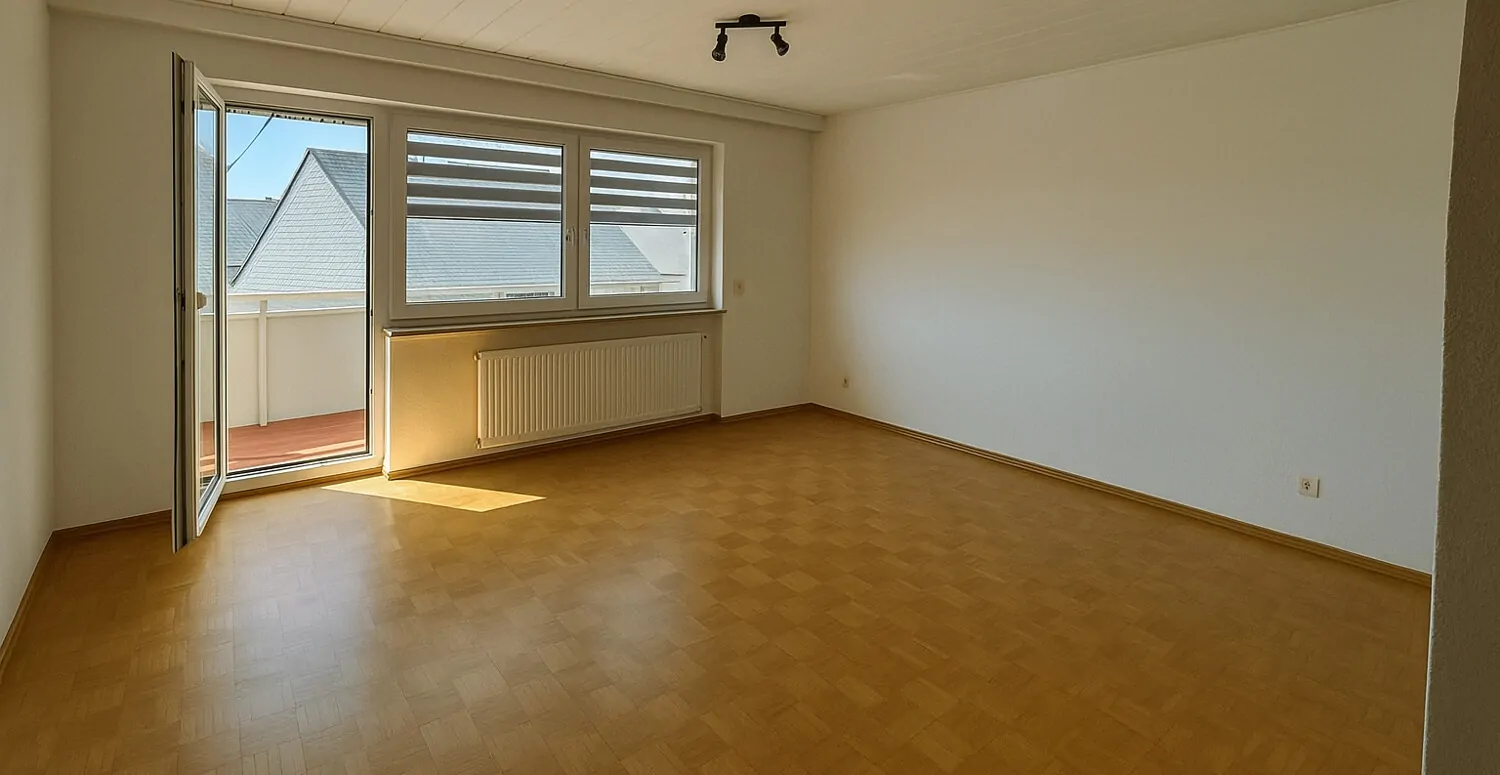 Wohnzimmer - mit KI geleert