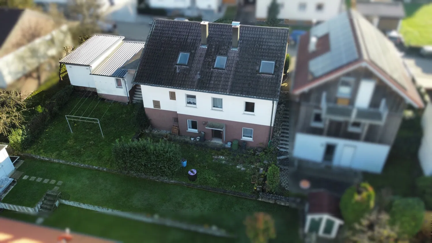 Hausansicht von hinten