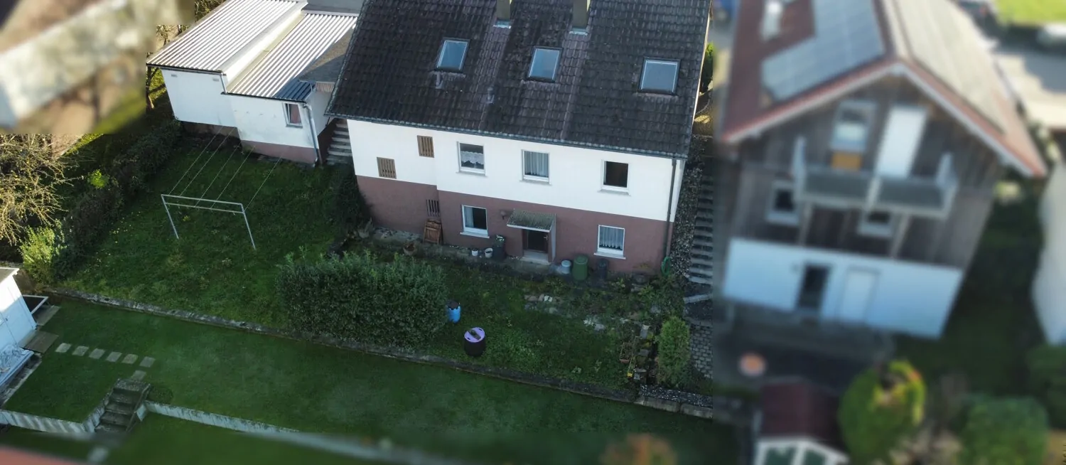 Hausansicht von hinten