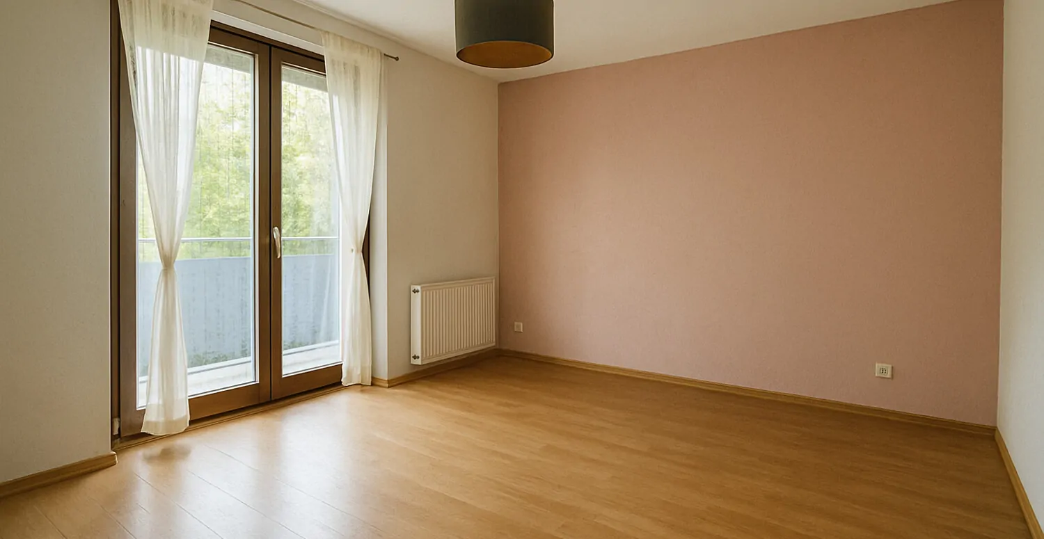 Schlafzimmer mit KI geleert