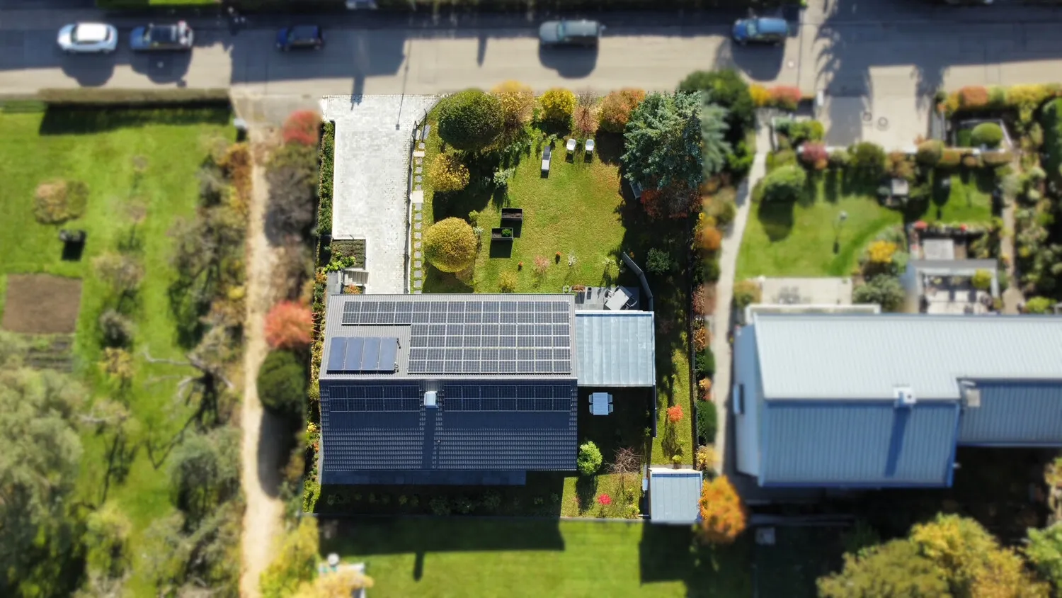 Luftbild - Grundstück von oben