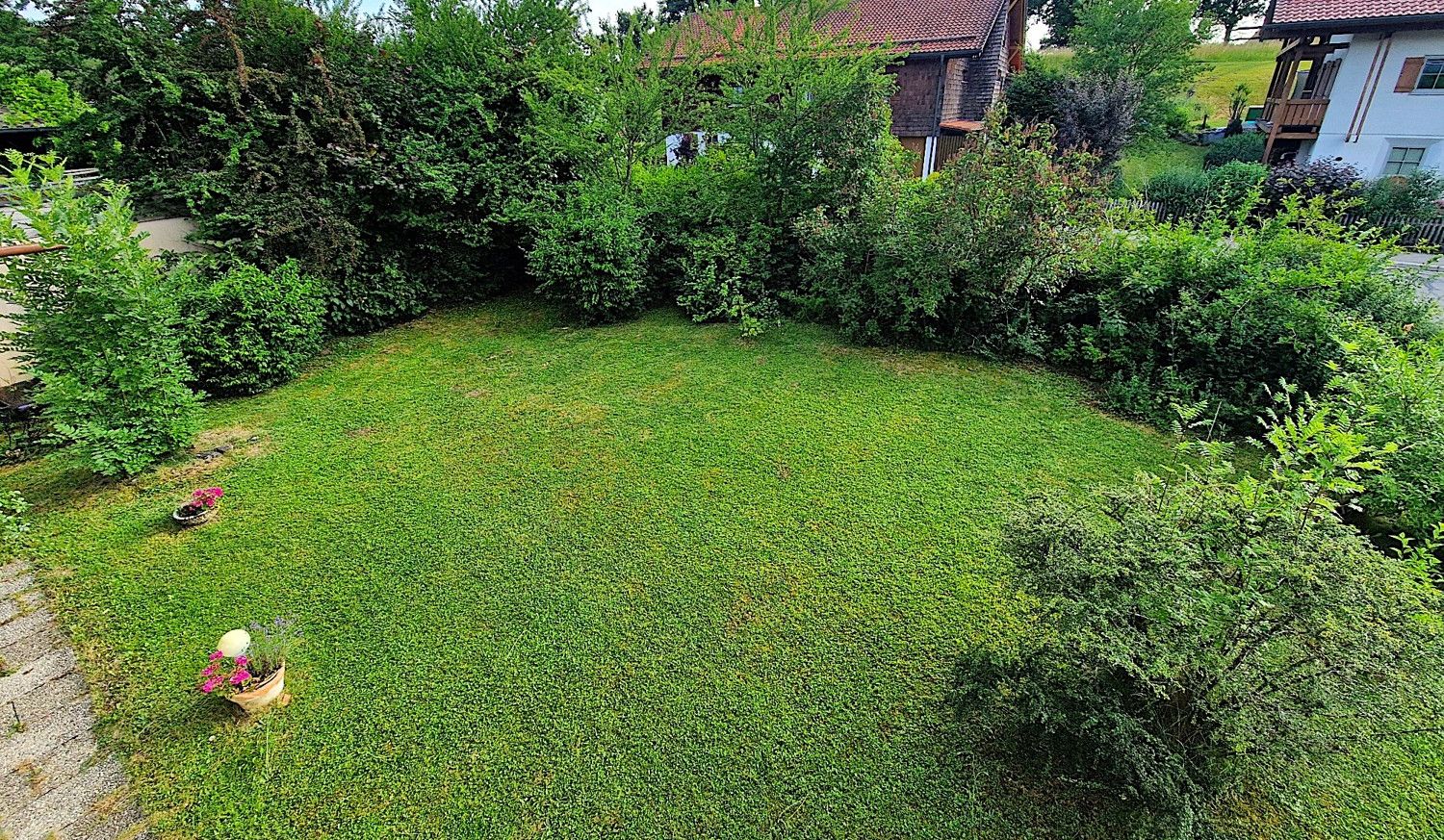 Westgarten vom Balkon