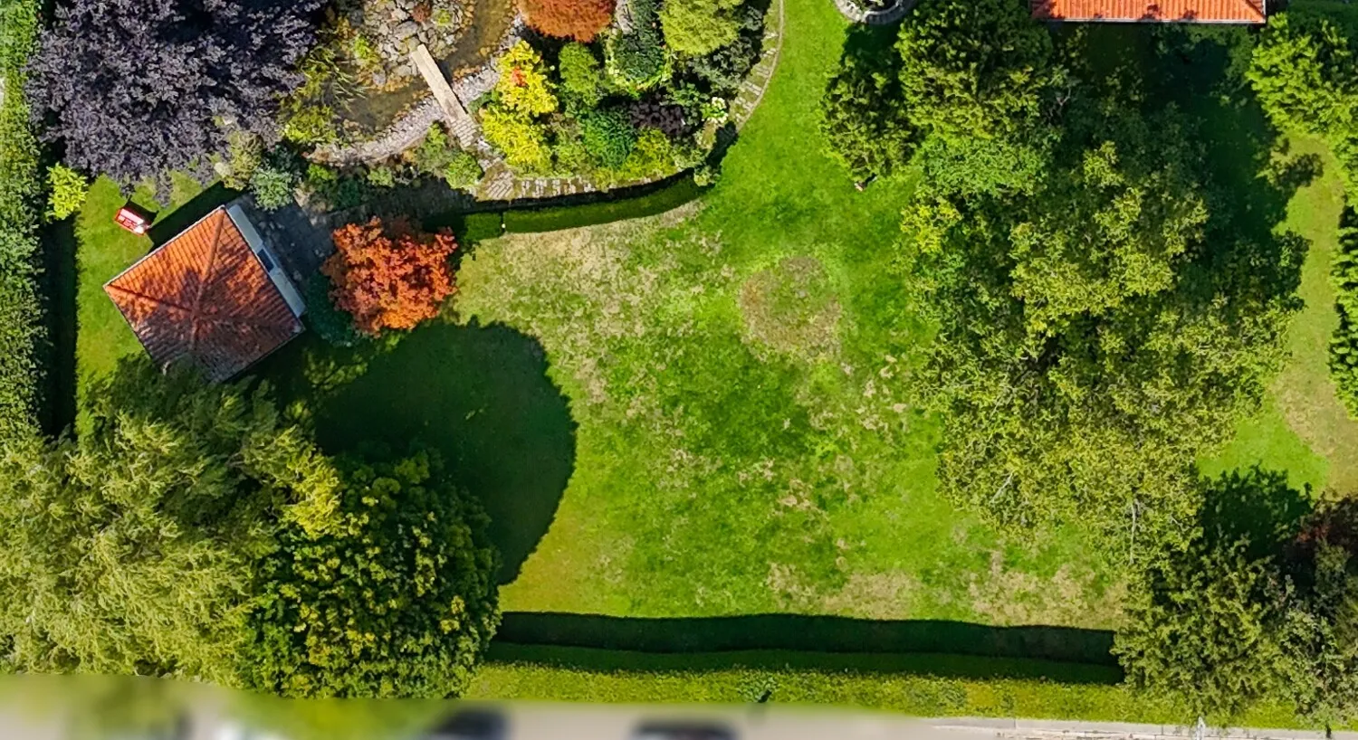 Draufsicht Teilbereich Grundstück