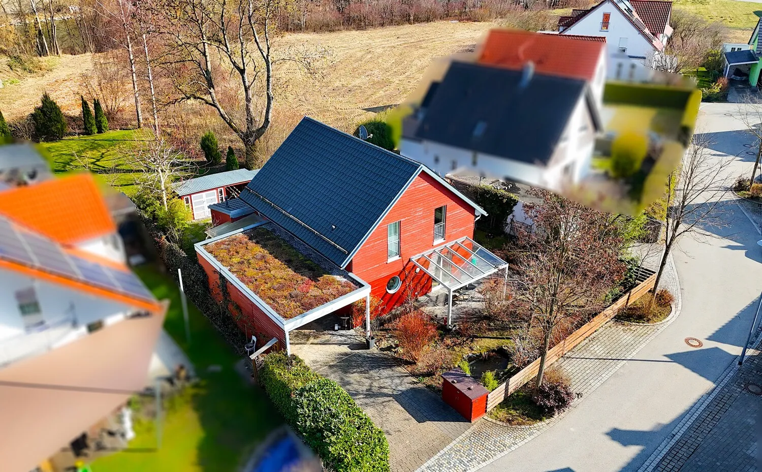 Luftbild von West
