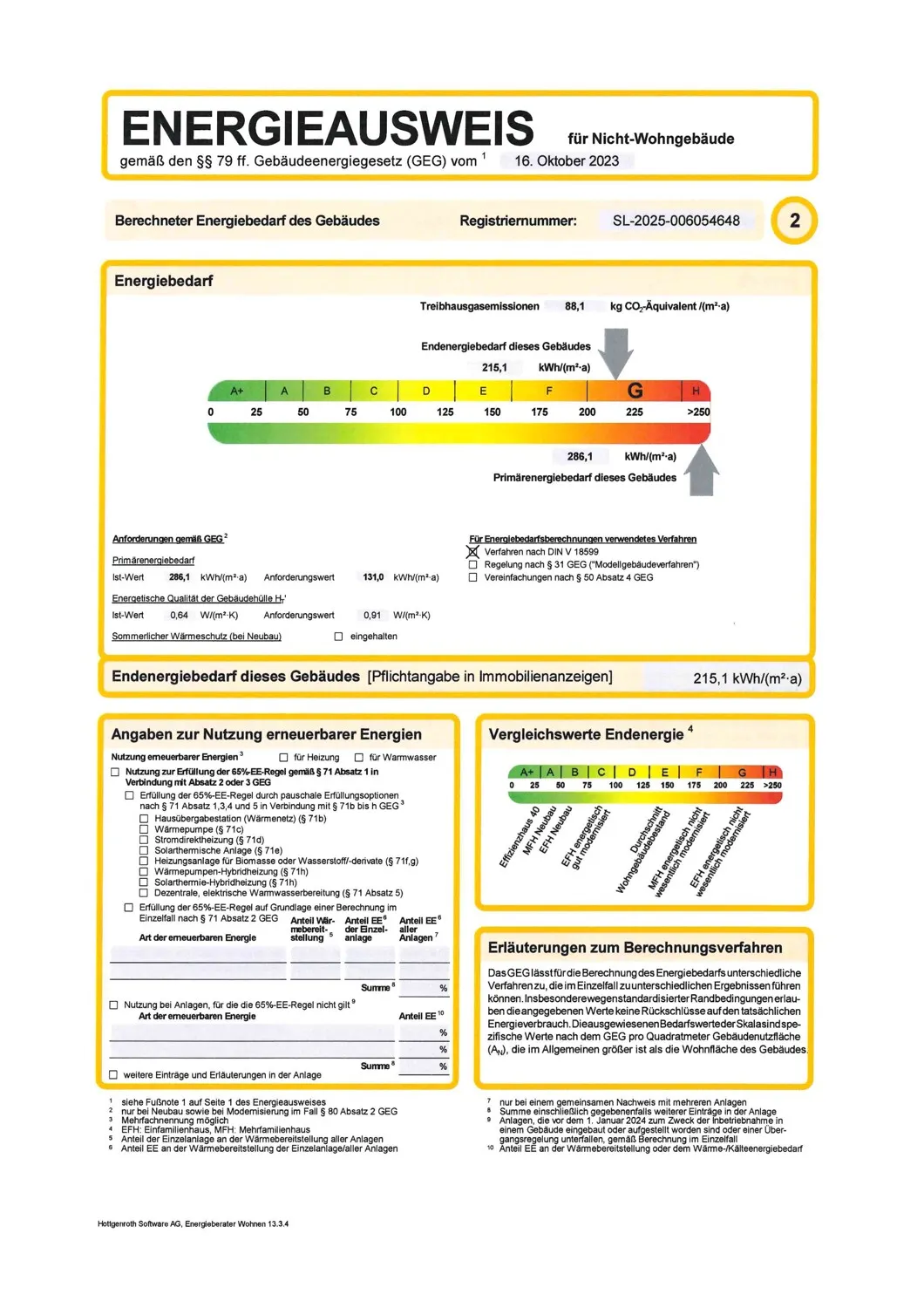 Energieausweis Gewerbe