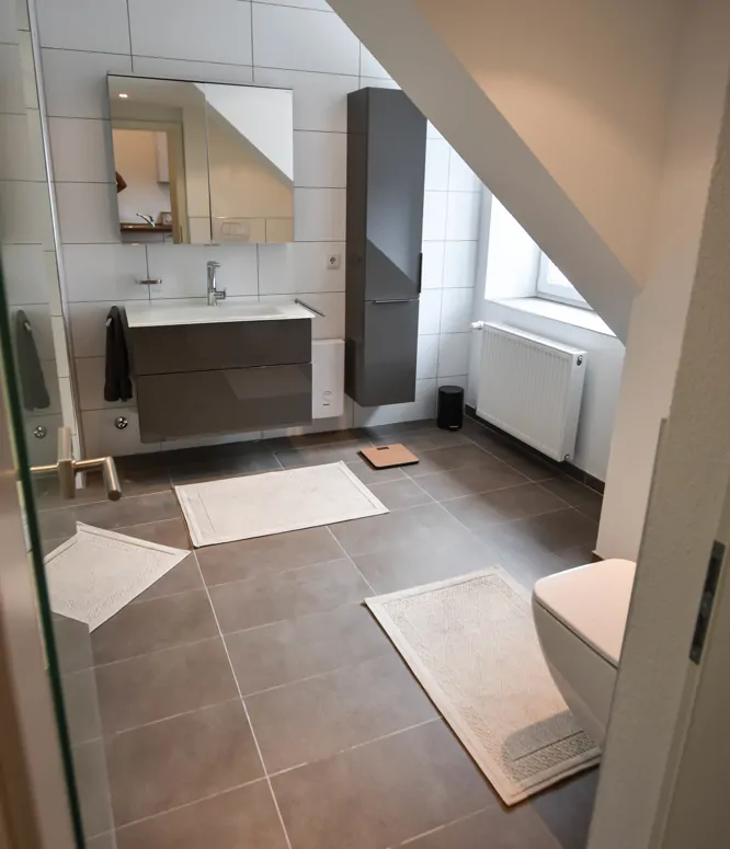 Modernisiertes Bad im 2.Obergeschoss