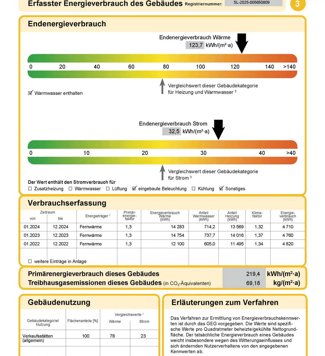 Energieausweis Gewerbe