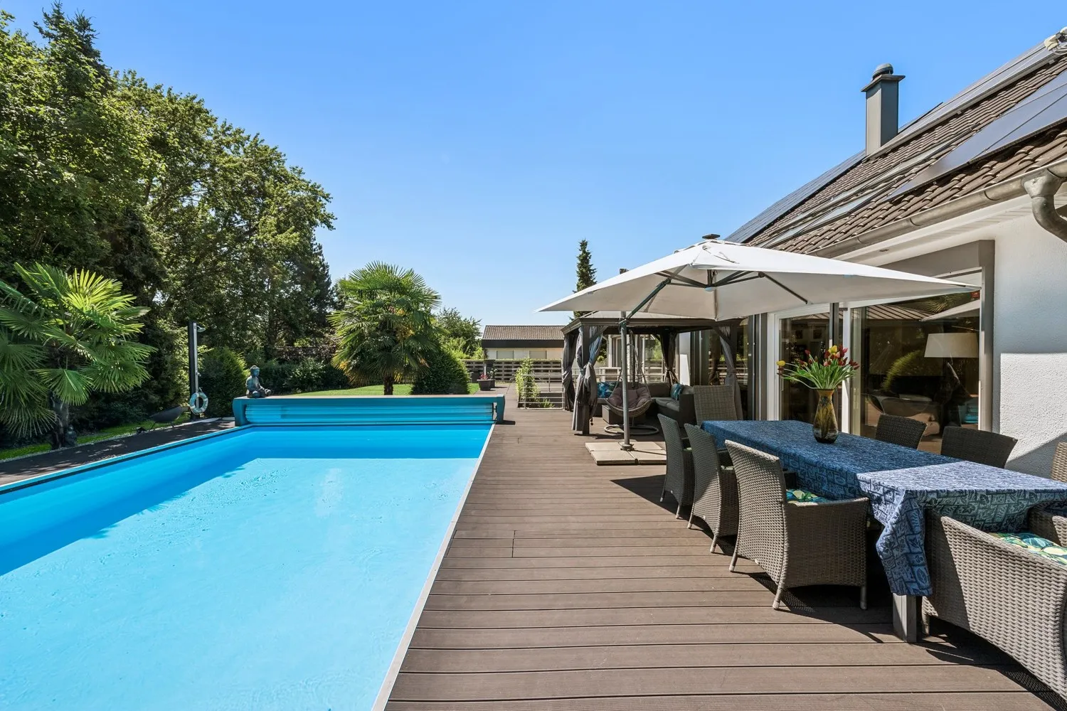 Uneinsehbarer Gartenbereich für maximale Privatsphäre