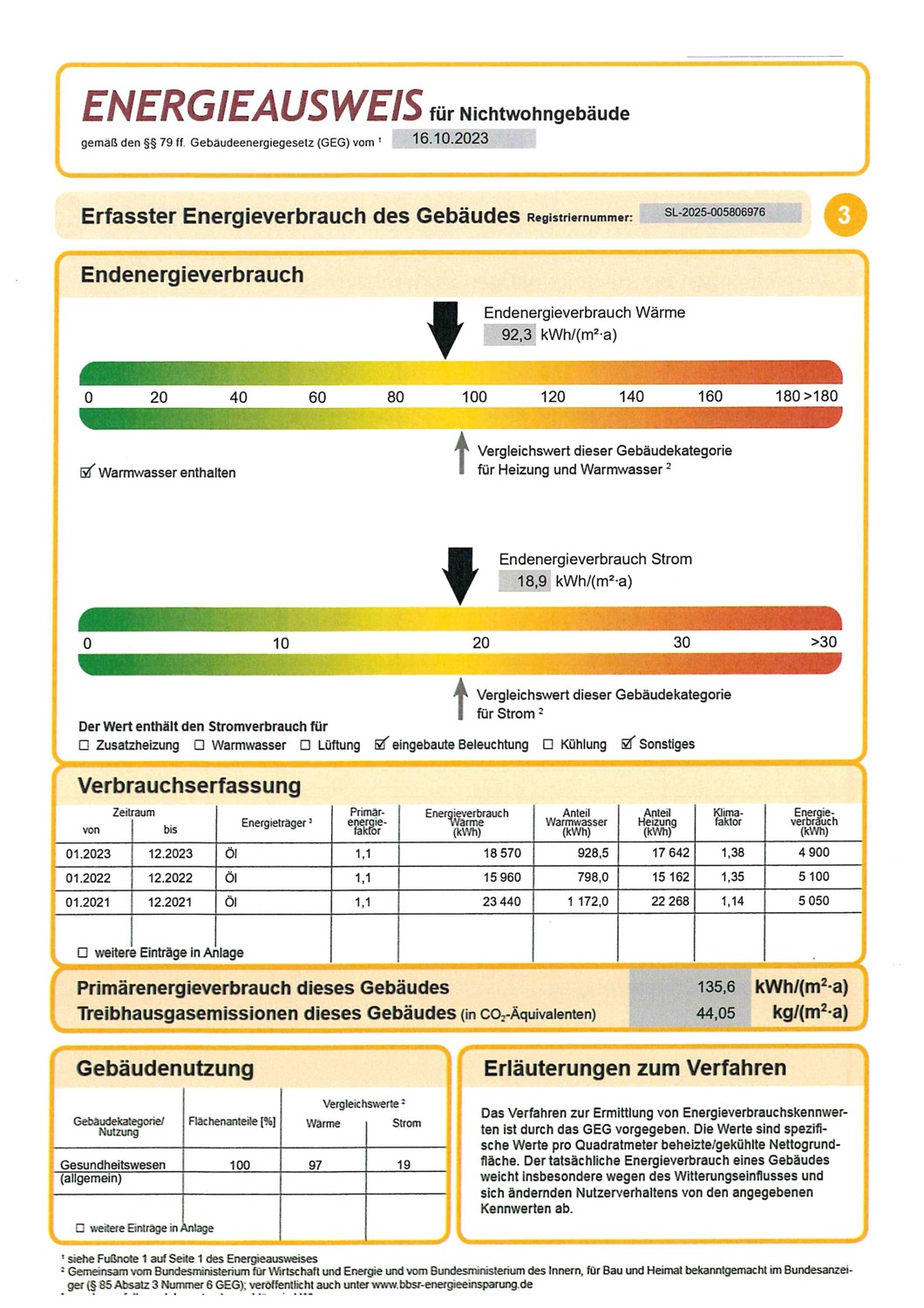 Energieausweis Haus links