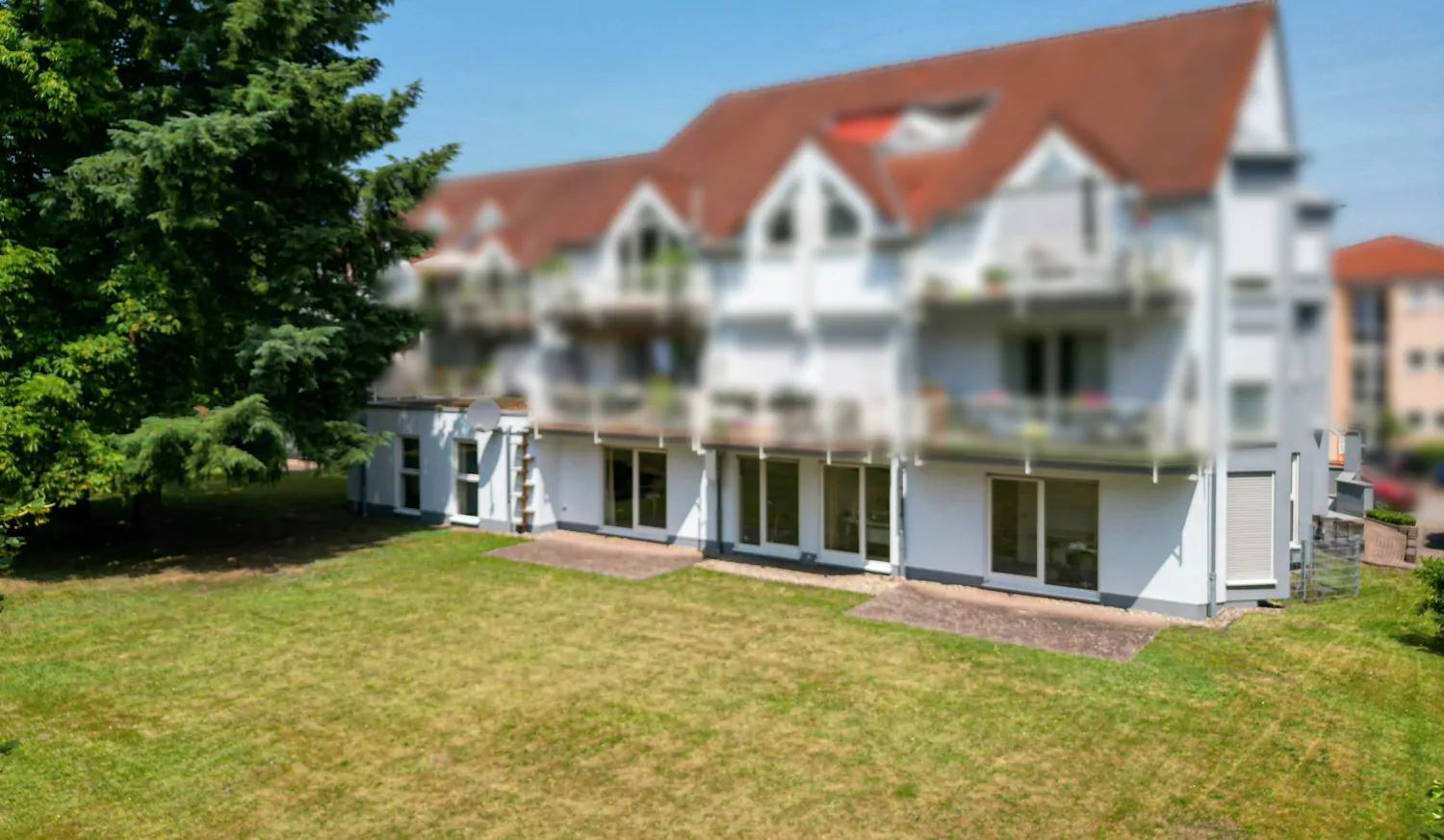 Vogelperspektive Haus links Rückansicht