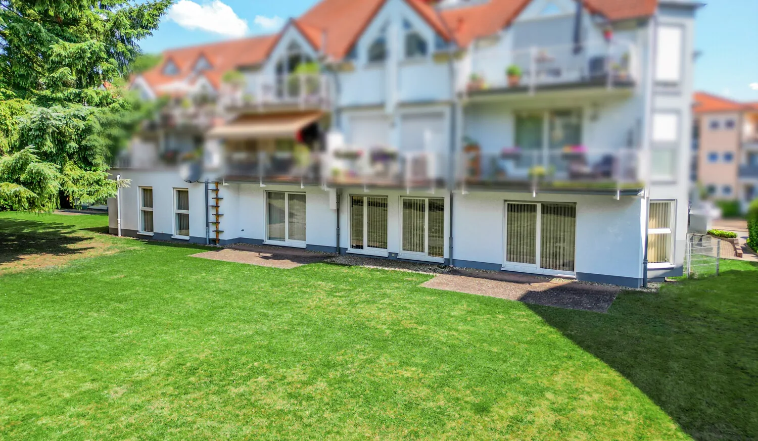 Rückansicht Büroeinheit Erdgeschoss