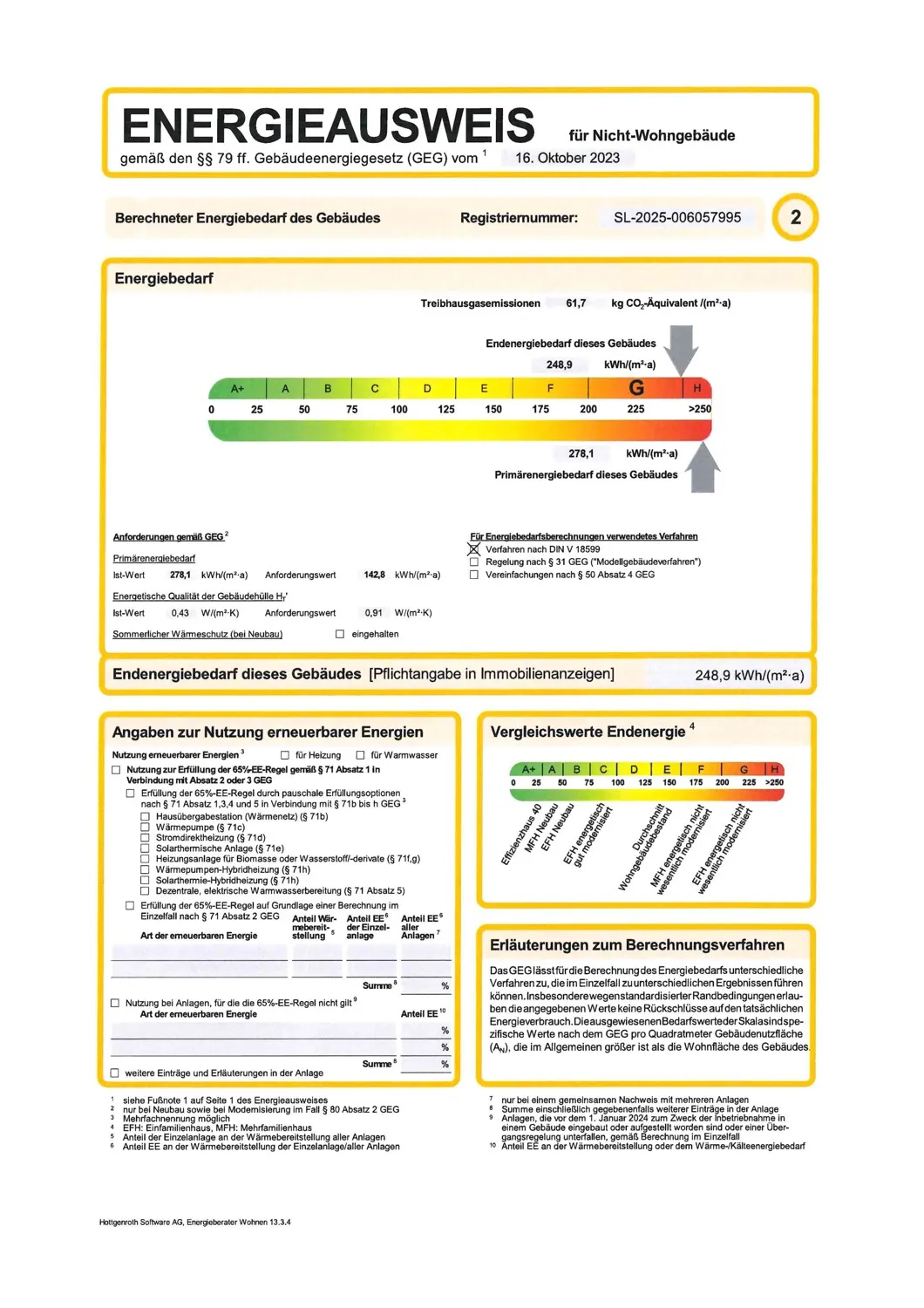 Energieausweis Nicht-Wohngebäude