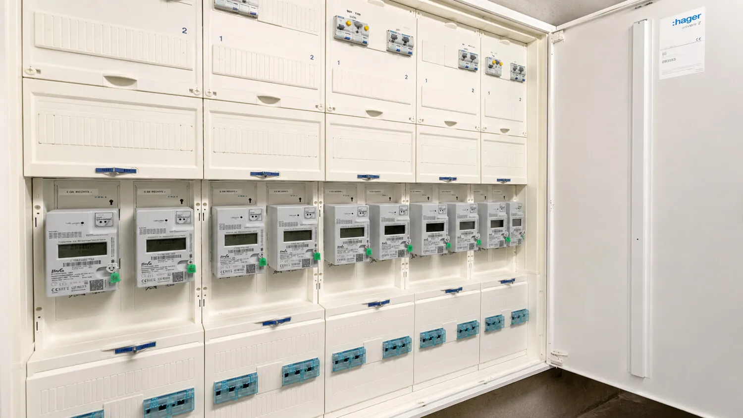 Zeitgemäß modernisierte Elektroverteilung mit separaten Zählerplätzen